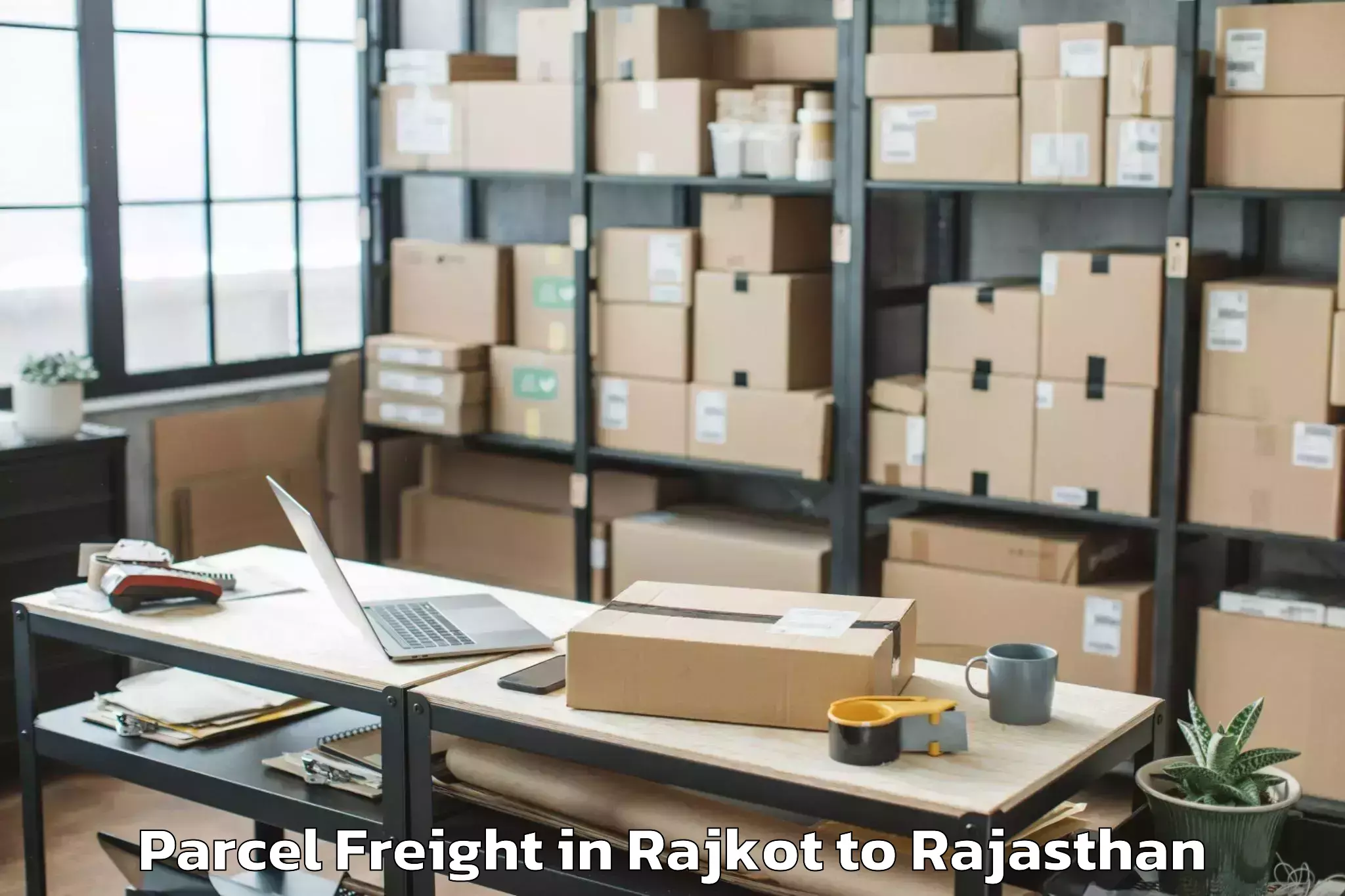 Get Rajkot to Dausa Parcel Freight